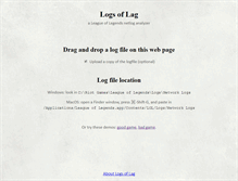 Tablet Screenshot of logsoflag.com